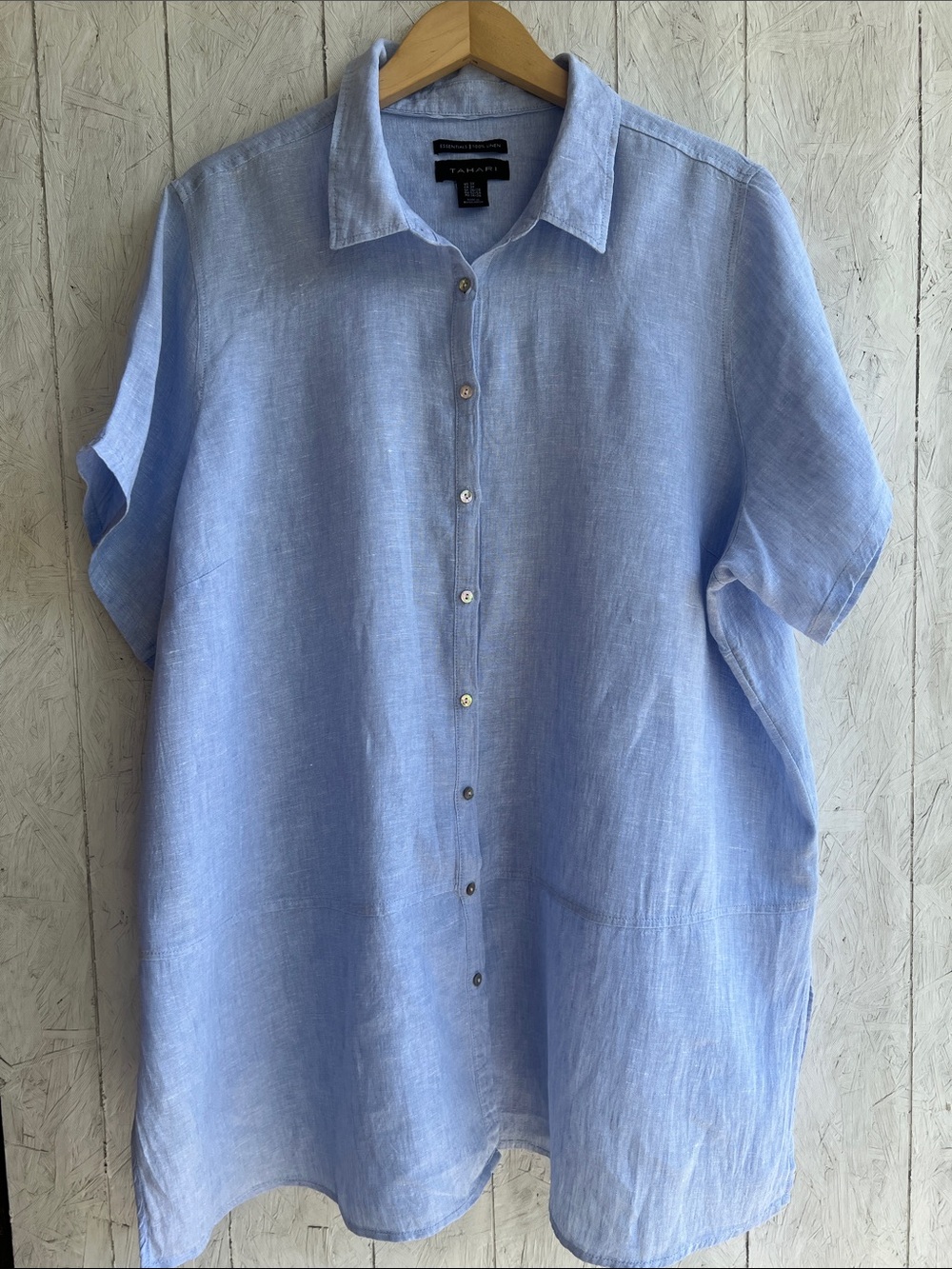 Tahari Linen Button-Down dress , size 3X